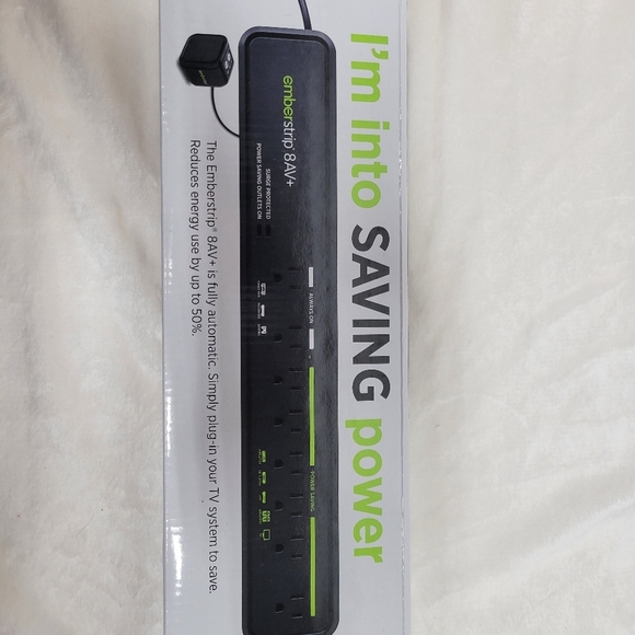Surge protected Power Strip emberstrip 8 AV+ New in box - Picture 7 of 8